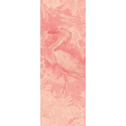 Sanders & Sanders fotobehang kraanvogel roze - 100 x 280 cm - 611809