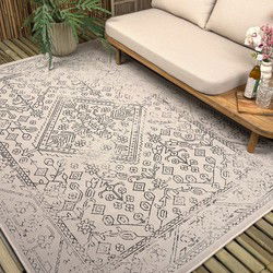 Buitenkleed Nova zwart/wit - Interieur05 Zwart,Wit - Polypropyleen