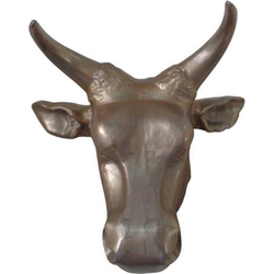 Wanddecoratie Deco. Bull Hoofd - Dahomey - Goud