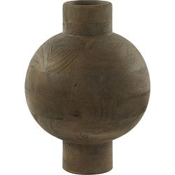 Light&living Vaas deco Ø23x32 cm BARUMI hout mat roodbruin