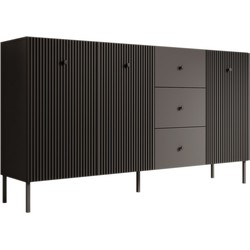 Meubella Dressoir Vermont - Antraciet - 180 cm