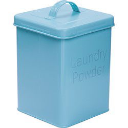QUVIO Waspoeder box - Metaal - Blauw