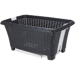 Bathroom solutions wasmand op poten - antraciet - 38L - 39x59x29 cm - Wasmanden