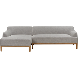 Beliani SOSJO - Hoekbank-Grijs-Polyester