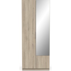 Kast met 2 deuren en spiegel Ghost - L79,4 cm