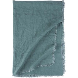 Walra LAID BACK LINEN - Plaid groen 130x180 cm - Walra