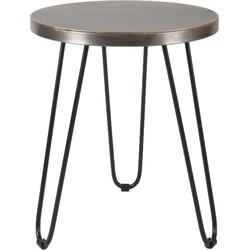 Salontafel Palma - 39 x 39 cm - Nickel