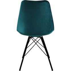 Kick kuipstoel Velvet - Blauw
