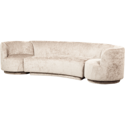 WOOOD Combi-Popular Bank - Chenille - Naturel - 72x370x97