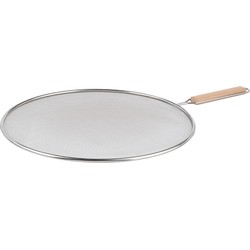 Universele RVS spatdeksel/afgietdeksel voor pannen van 29 cm - Pannendeksels