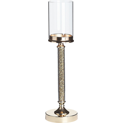 Beliani ABBEVILLE - Kandelaar-Goud-Glas, IJzer