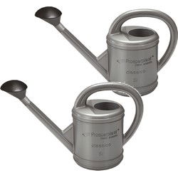 Prosperplast Gieter - 2x - grijs - kunststof - 5 liter - Gieters