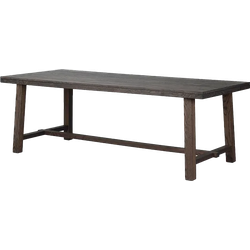 Brooklyn verlengbare houten eettafel donker eiken - 220 x 95 cm