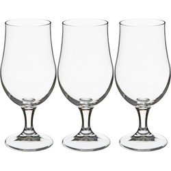 Secret de Gourmet Bierglazen - 12x - voetglazen - 370 ml - 18cm - Bierglazen