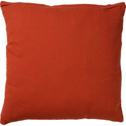 Dutch Decor JAMES - Kussenhoes 45x45 cm - duurzaam katoen - effen kleur - Potters Clay - oranje - Dutch Decor