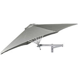 Umbrosa Wandgemonteerde Outdoor Parasol Paraflex - Rond 2.7m - Classic Grey 