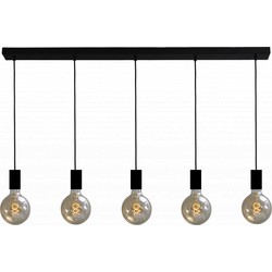 Hanglamp Bulby 5-lichts Zwart