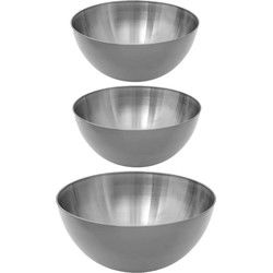 Secret de Gourmet voedsel/serveerschalen set - RVS - D29/D19 cm - Serveerschalen