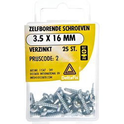Zelfb.schroef 3.5x16mm verz 25st