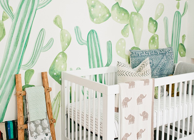 Shop the look: behang in de babykamer