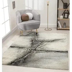 Maratta Vintage Modern Bruin - Beige - Grijs vloerkleed - - 80 X 150 CM