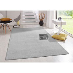 Uni Laagpolig Effen Vloerkleed - Fancy - Grijs - 200x280 cm