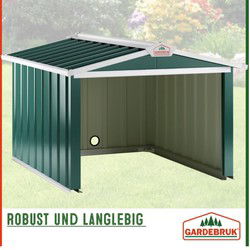 Robotmaaier Garage Groen Metaal 86x100x63cm