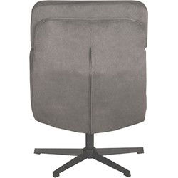 Draaifauteuil Alvar + Hocker 53x57x83 cm