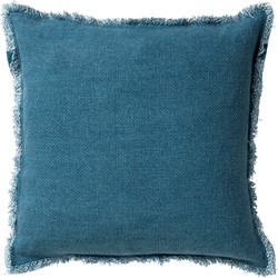 Dutch Decor BURTO - Kussenhoes 45x45 cm - gewassen katoen - Provincial Blue - lichtblauw - Dutch Decor