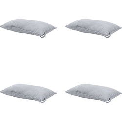 Madison -  Hoofdkussen Panama light grey - Ca. 24x40 cm - Set van 4