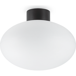 Ideal Lux - Clio - Plafondlamp - Aluminium - E27 - Zwart