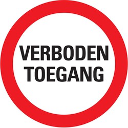 Deco verboden toegang 300 mm