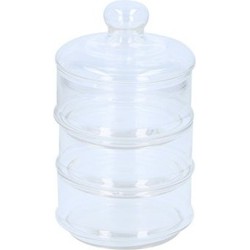 Alpina Bonbonniere - glas - 12 x 23 cm - 3-laags - voorraadpot - Voorraadpot