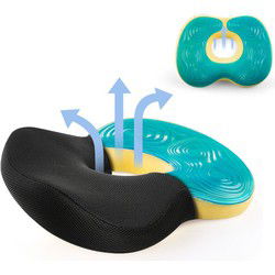 Fine Asianliving Zitring Memory Foam Gel Donutkussen Traagschuim