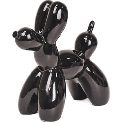 HV Doggy Style Ballon Ornament - Black - 19x18,5x18,5cm