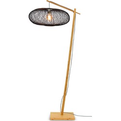 Vloerlamp Cango - Bamboe/Zwart- 80x60x176cm