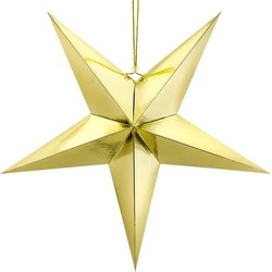 3x Gouden sterren kerstdecoratie 70 cm - Kerststerren