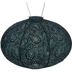 Oval dia. 40 cm Paisley groen lampion