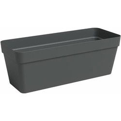 Plantenbak - Kunststof - Antraciet - Rechthoekig - L49,9 x D20 x H18,1cm - ARTEVASI