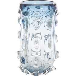 Light&living Vaas Ø15x27,5 cm TORBEN glas blauw
