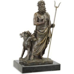 BRONZEN BEELD VAN HADES EN CERBERUS