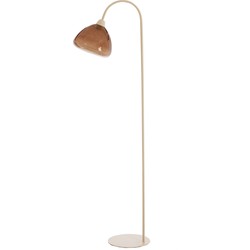 Light&living Vloerlamp 47x28x160 cm BISHO glas bruin+zand