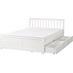 OLENDON - Bed met 2 lades - Wit - 140 x 200 cm - Dennenhout