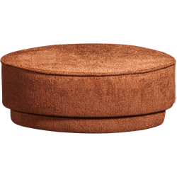 vtwonen Pearl Poef - Chenille - Rust Melange - 28xØ80