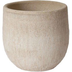 Pot Miami D19H17 cm creme