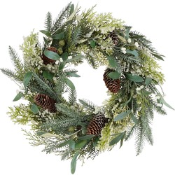 House of Seasons Vamor Kerstkrans - Ø40 cm - Groen