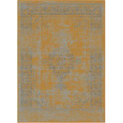 Istanbul Vintage - Laagpolig Vloerkleed - Retro Tapijt - Mosterd Geel- 160x230 CM