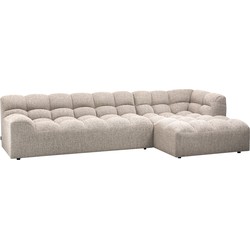 WOOOD Allure Chaise Longue Rechts - Polyester - Naturel - 79x324x165