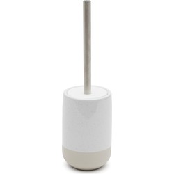 Kave Home - Selis beige en witte keramische badkamerborstel