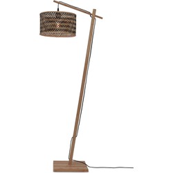 Vloerlamp Java - Bamboe/Zwart - 58x32x150cm
